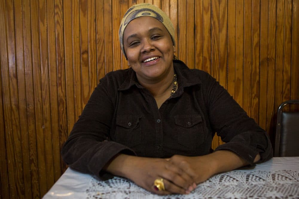 Somali refugee Deeqo Jibril is running for Boston City Council. (Jesse Costa/WBUR)