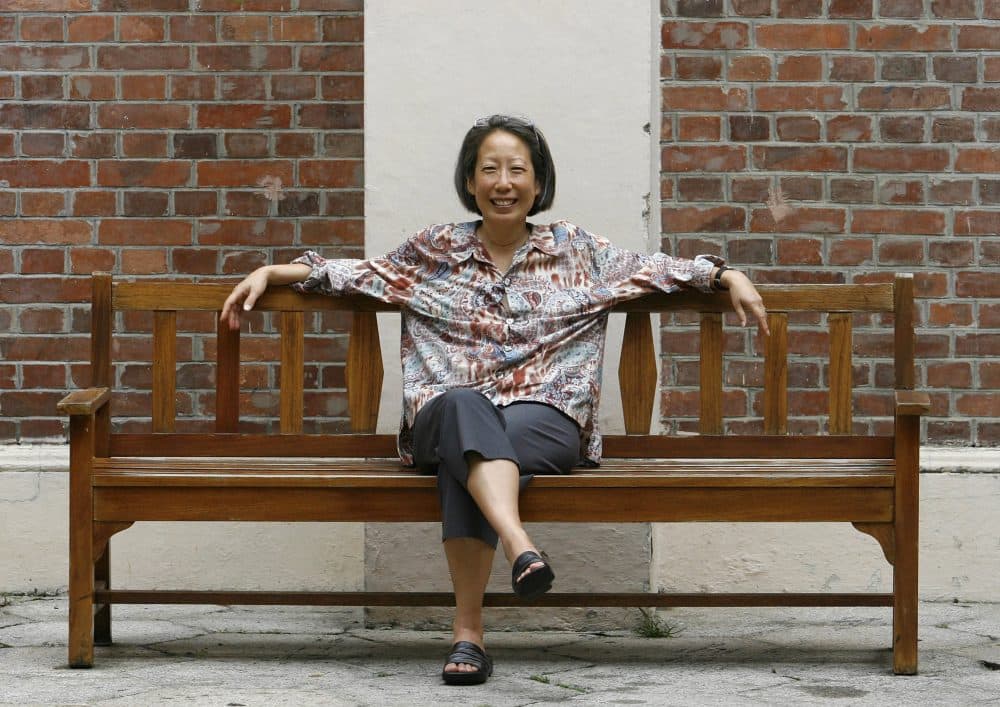 Chinese-American writer Gish Jen posing in 2006. (Vincent Yu/AP)