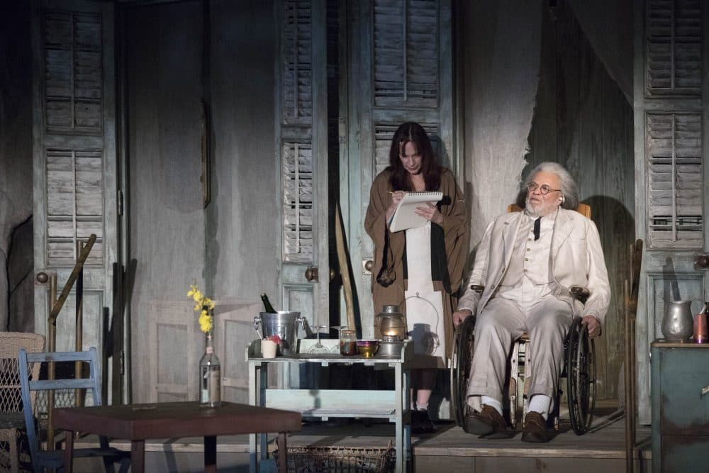 Amanda Plummer as Hannah Jelkes and James Earl Jones as Nonno in &quot;The Night of the Iguana.&quot; (Courtesy Gretjen Helene Photography/A.R.T.)