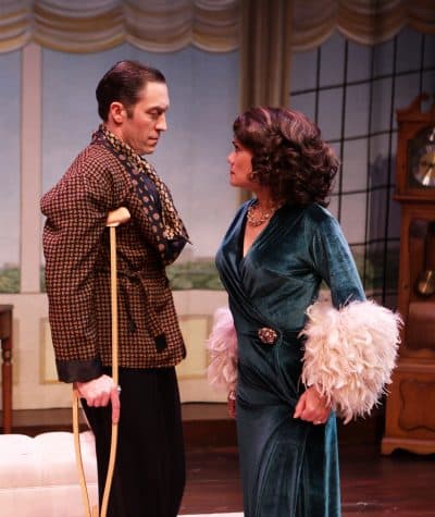 Alexander Platt and Celeste Oliva in Sarah Ruhl's &quot;Stage Kiss.&quot;(Courtesy Mark S. Howard/Lyric Stage Company)