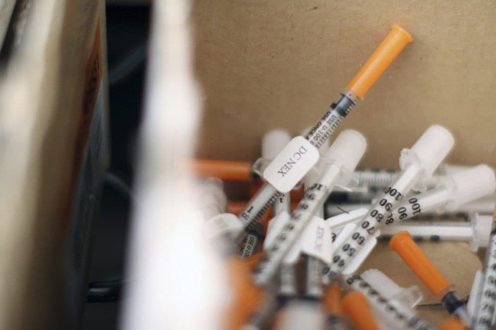 New syringes await distribution by a Washington program in 2008. (Lauren Victoria Burke/AP File)