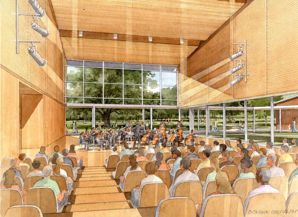 A rendering of what the interior would look like. (Courtesy Boston Symphony Orchestra) 