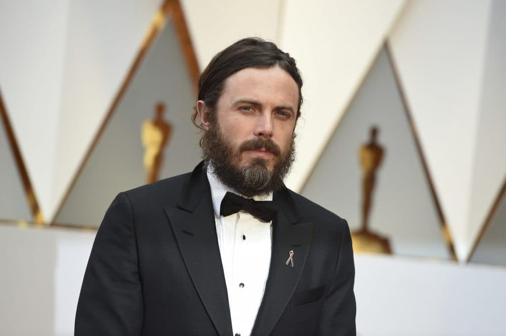 Casey Affleck arrives at the Dolby Theatre in Los Angeles. (Jordan Strauss/Invision/AP)