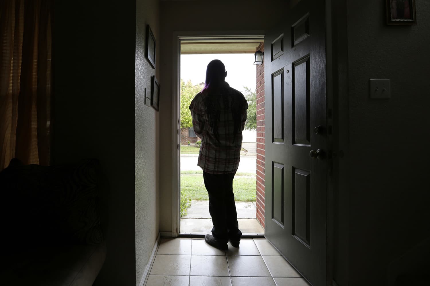 In this Monday, Dec. 5, 2016 file photo, a 19-year-old transgender teen, who declined to be identified because she feared for her life after receiving death threats earlier in the year at a halfway house, poses for a photo in Texas. (Eric Gay/AP)