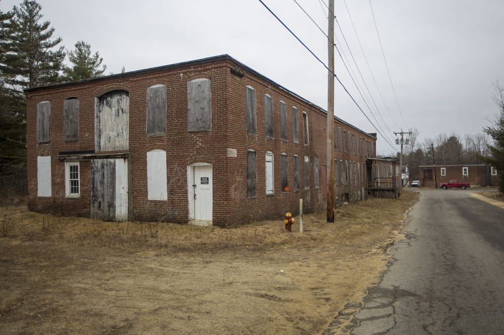 An abandoned building that was once part of the Converse Toy Factory, the company whose strong reputation gave Winchendon its nickname of &quot;Toy Town&quot; (Jesse Costa/WBUR)
