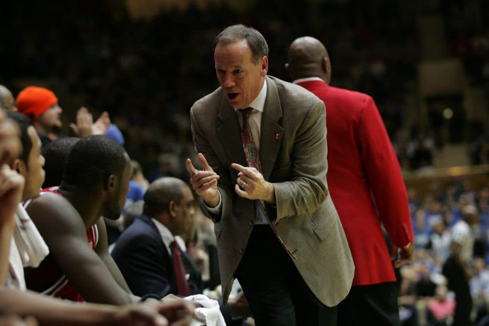 Pete Strickland coaching at N.C. State. (Courtesy of N.C. State)