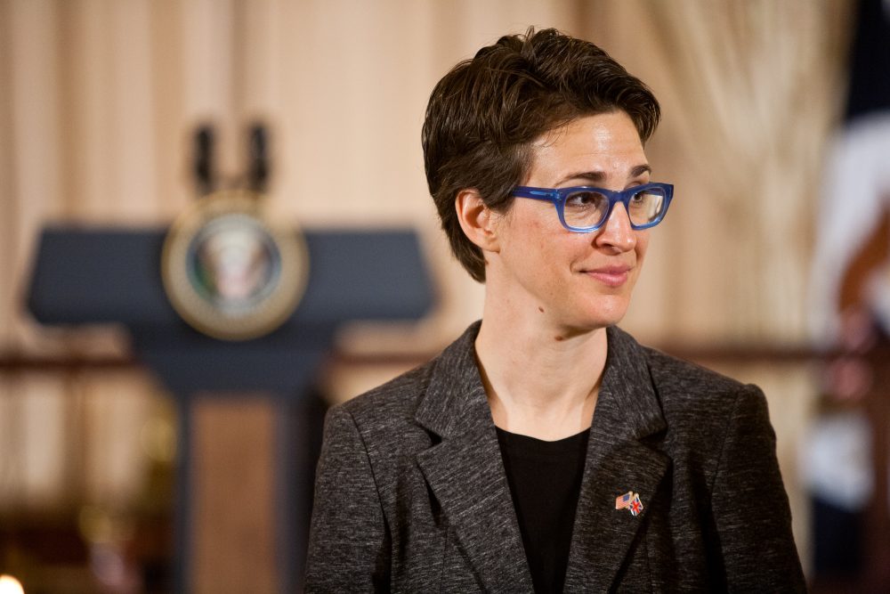 Television host Rachel Maddow at the State Department in March 2012 in Washington. (Brendan Hoffman/Getty Images)