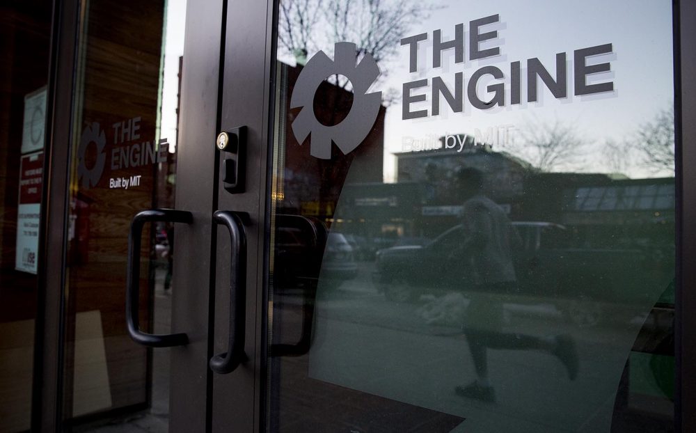 The exterior of The Engine, at MIT (Robin Lubbock/WBUR)