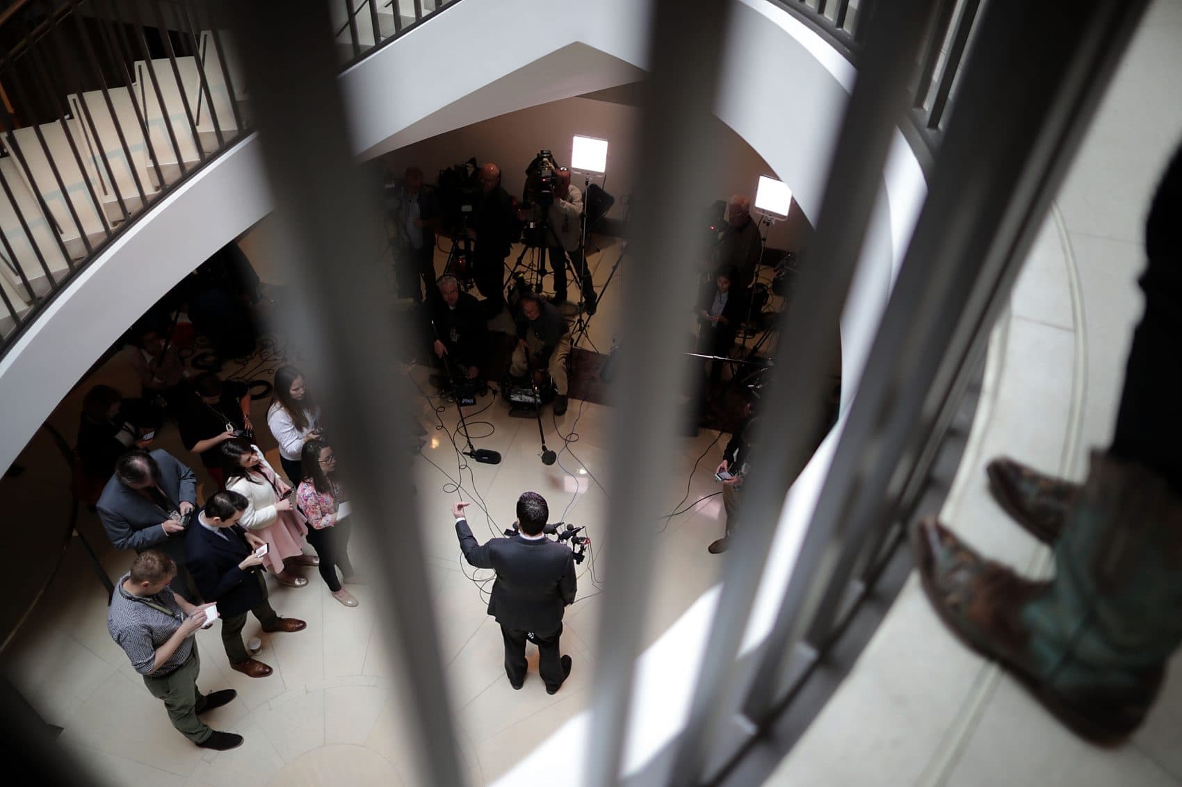 House Select Committee on Intelligence Chairman Devin Nunes (R-CA) talks to reporters on March 24, 2017 in Washington, D.C. (Chip Somodevilla/Getty Images)