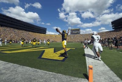 On Sept. 3, 2016, the Michigan Wolverines opened their season in front of 110,000 fans in Ann Arbor. (Tony Ding/AP)