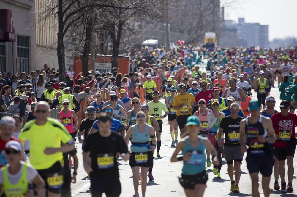 The 2016 Boston Marathon. (Jesse Costa/WBUR)