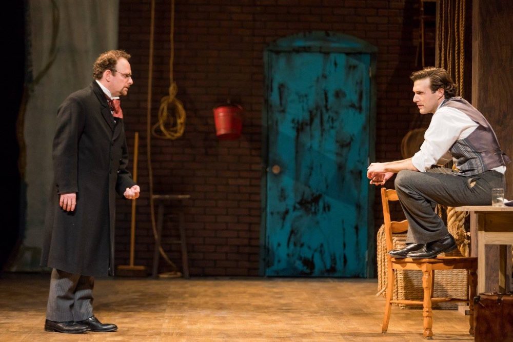 Jake Broder and Jacob Fishel in &quot;Our American Hamlet.&quot; (Courtesy Nile Hawver/Commonwealth Shakespeare Company)