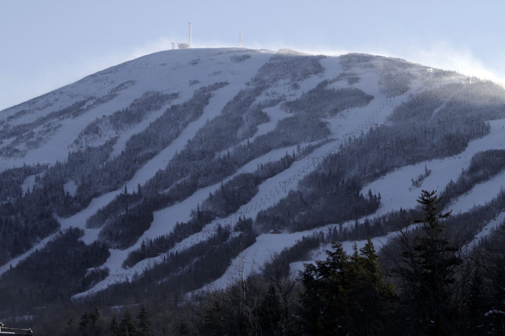 Sugarloaf mountain in Carrabasset Valley, Maine, is seen on Dec. 28, 2010. (Pat Wellenbach/AP)