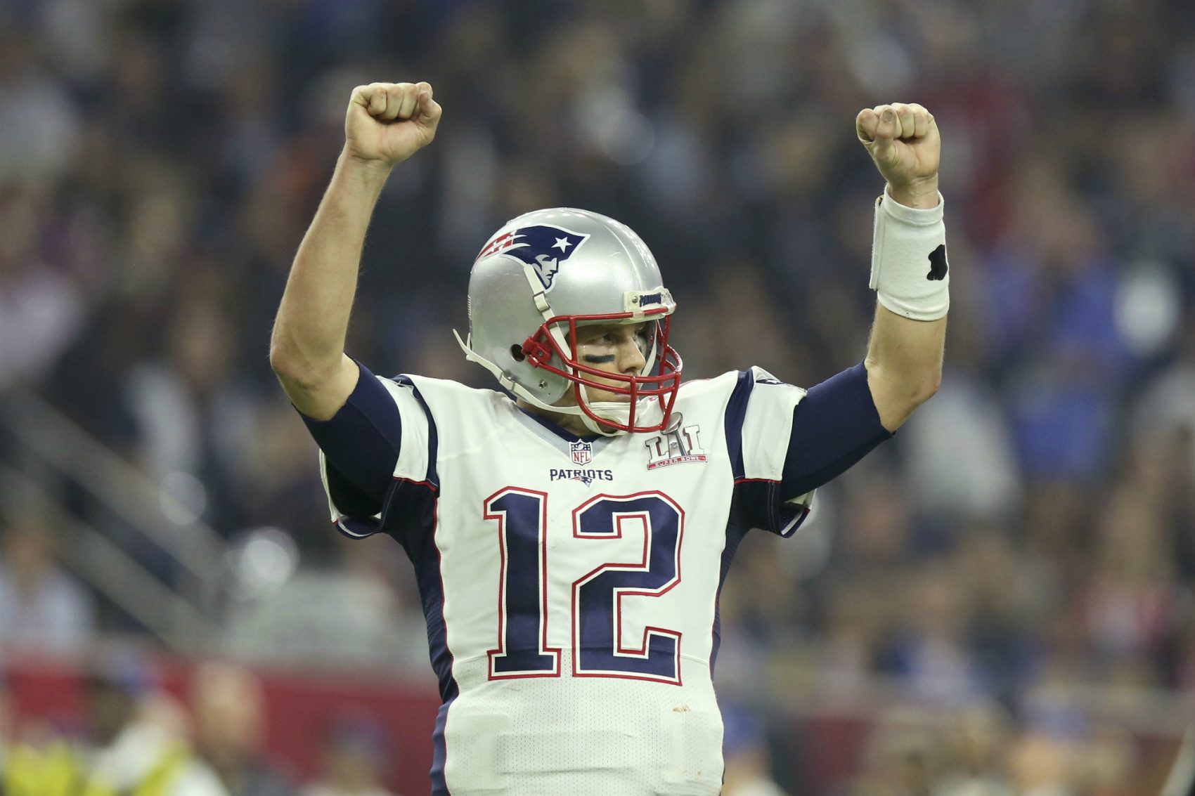 The NFL said in a statement Monday that Patriots quarterback Tom Brady's Super Bowl jersey was found through the "cooperation of the NFL and New England Patriots' security teams, the FBI and other law enforcement authorities." (Gregory Payan/AP)