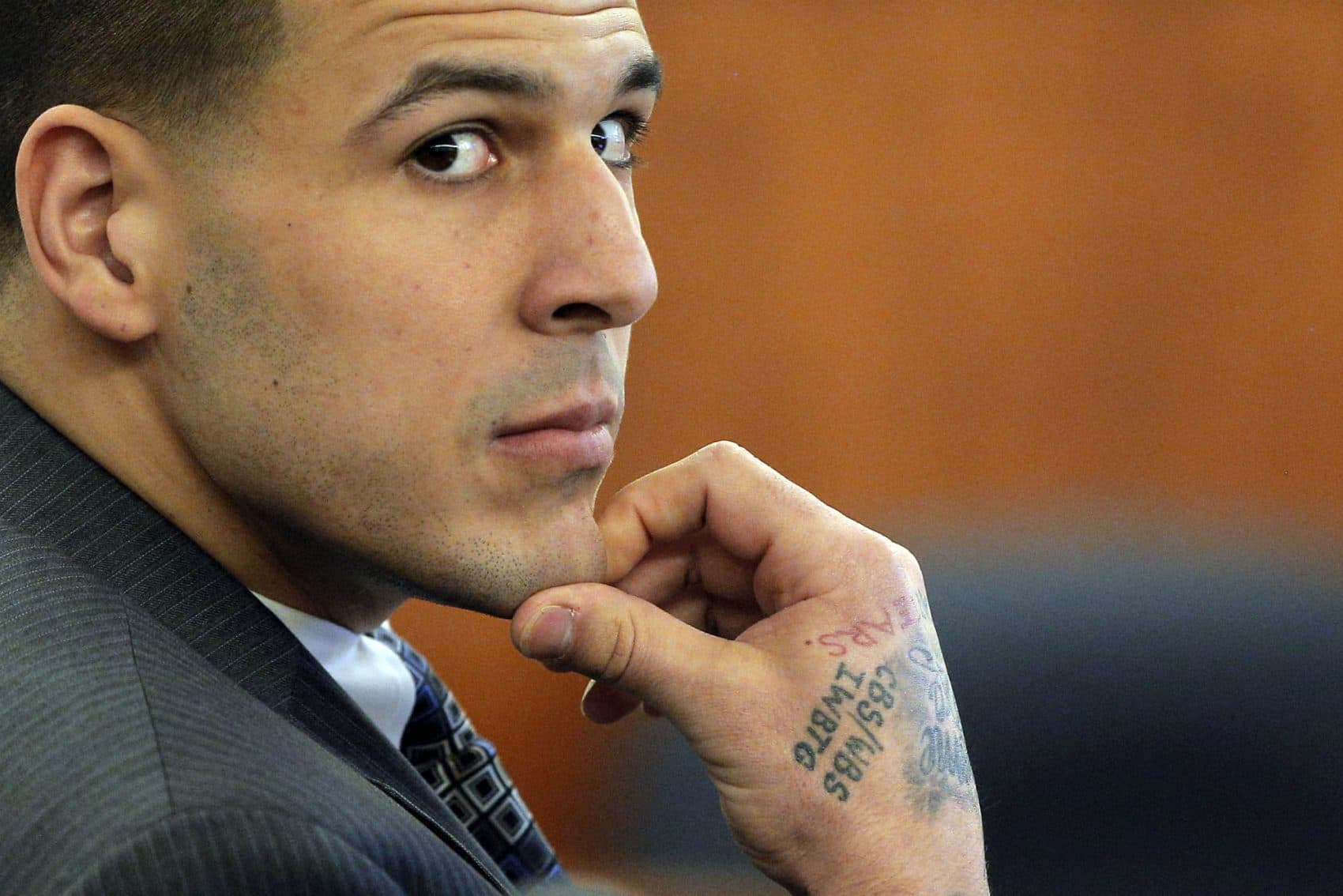 Former New England Patriots NFL football player Aaron Hernandez. (Brian Snyder/AP)