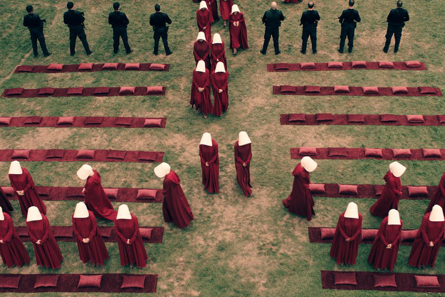 A still from the upcoming Hulu TV series adaptation of Margaret Attwood's 1985 dystopian novel, &quot;The Handmaid's Tale.&quot; (Courtesy Hulu)