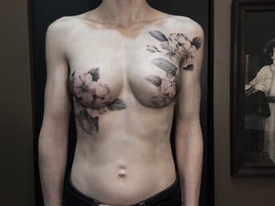 The journal JAMA recently invited Chicago artist David Allen to write on “the healing role of post-mastectomy tattoos” for its big audience of doctors and other caregivers. (Courtesy David Allen)