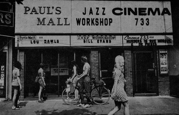 Paul's Mall and the Jazz Workshop on Boylston Street in Boston. (Courtesy Fred Taylor)