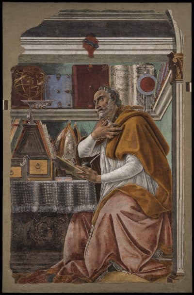 &quot;Saint Augustine in his Study,&quot; by Sandro Botticelli (Courtesy Museum of Fine Arts, Boston)