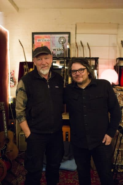Richard Thompson (left) with Jeff Tweedy. (Courtesy Zoran Orlick)