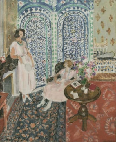 Henri Matisse's 1921 oil painting &quot;The Moorish Screen.&quot; (Courtesy Museum of Fine Arts, Boston)