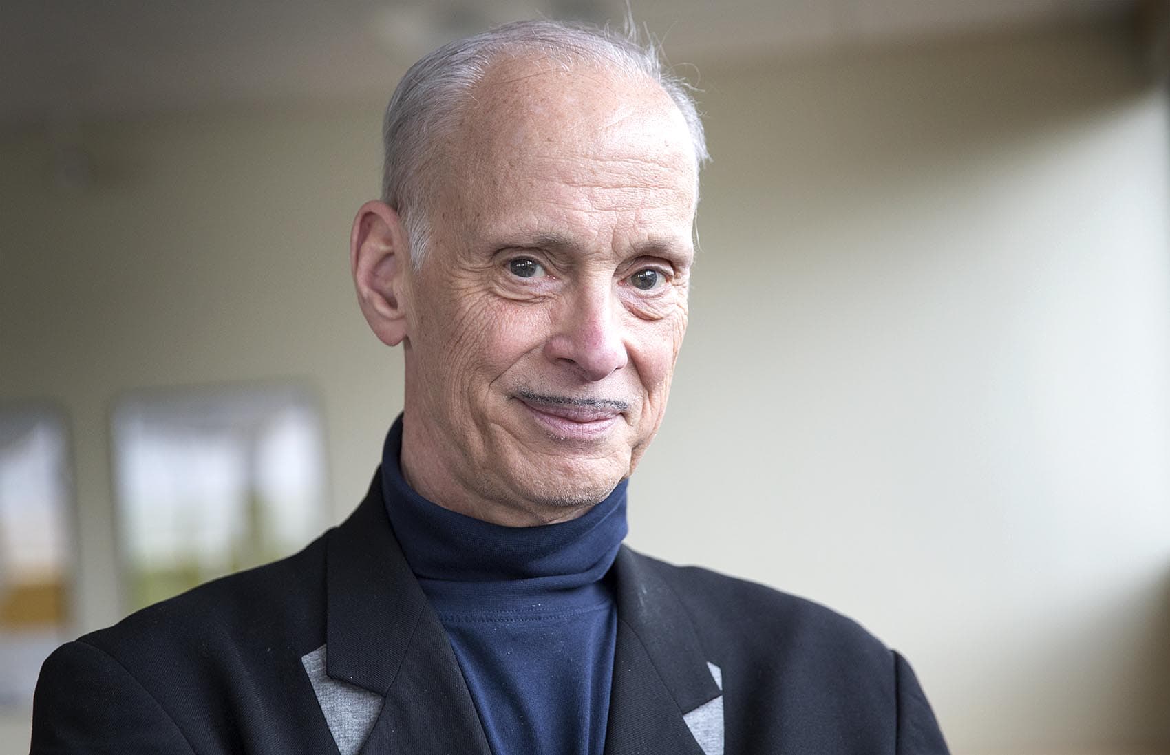 Film director, screenwriter and author John Waters at WBUR (Robin Lubbock/WBUR)