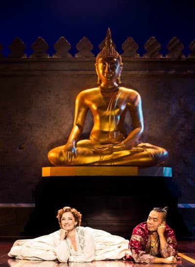 Laura Michelle Kelly as Anna Leonowens and Jose Llana as The King in &quot;The King and I.&quot; (Courtesy Matthew Murphy)
