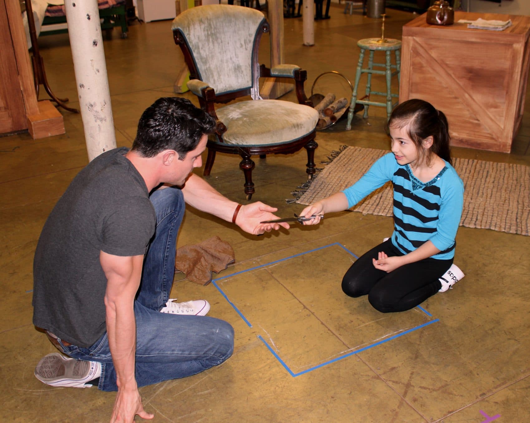 Alexander Molina and Marissa Simeqi in "Gabriel." (Courtesy Stoneham Theatre)