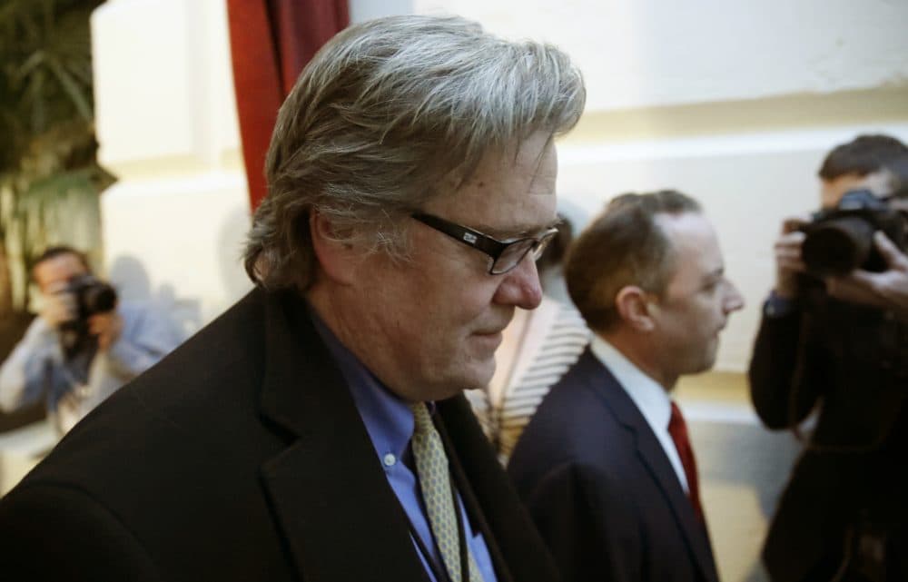 White House chief strategist Steve Bannon, who is no longer on the National Security Council. (Alex Brandon/AP)