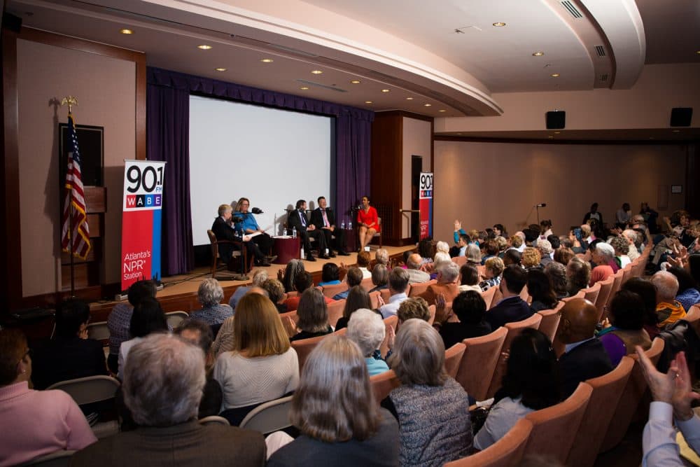 WABE listeners gathered at the Jimmy Carter Presidential Library​ in Atlanta on Monday for WABE's &quot;Nation Engaged&quot; event. (Courtesy of WABE)