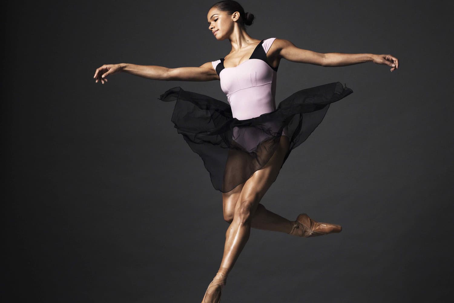 Ballerina Misty Copeland, in a promotional image for her new book, &quot;Ballerina Body.&quot; (Henry Leutwyler/Grand Central Life &amp;Style)