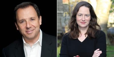 Ron Suskind, left, and Heather Cox Richardson.