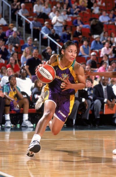 The Los Angeles Sparks drafted Allison Feaster with the No. 5 pick in the 1998 WNBA draft. (Otto Greule Jr. /Allsport/Getty Images)