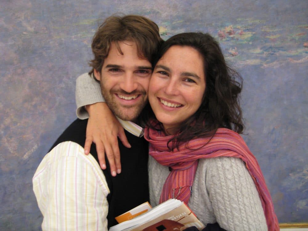Gettleman and Courtenay in Paris in 2008. (Courtesy Jeffrey Gettleman)