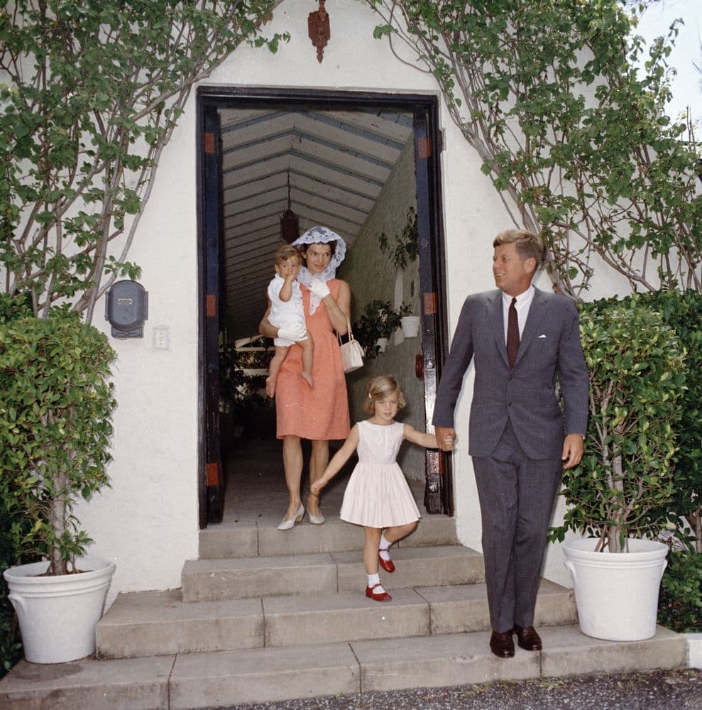 The Kennedy family after Easter services, Palm Beach, Florida, April 22, 1962. (Courtesy John F. Kennedy Presidential Library)