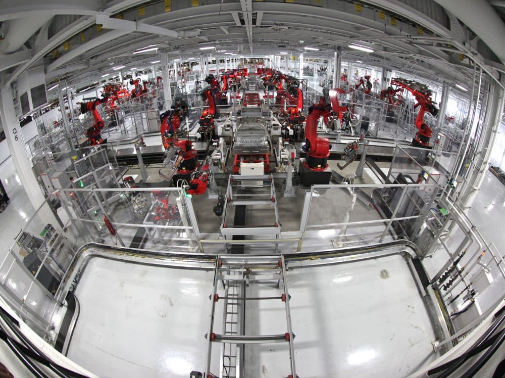 The Tesla Motors assembly line. (Steve Jurvetson/Flickr)