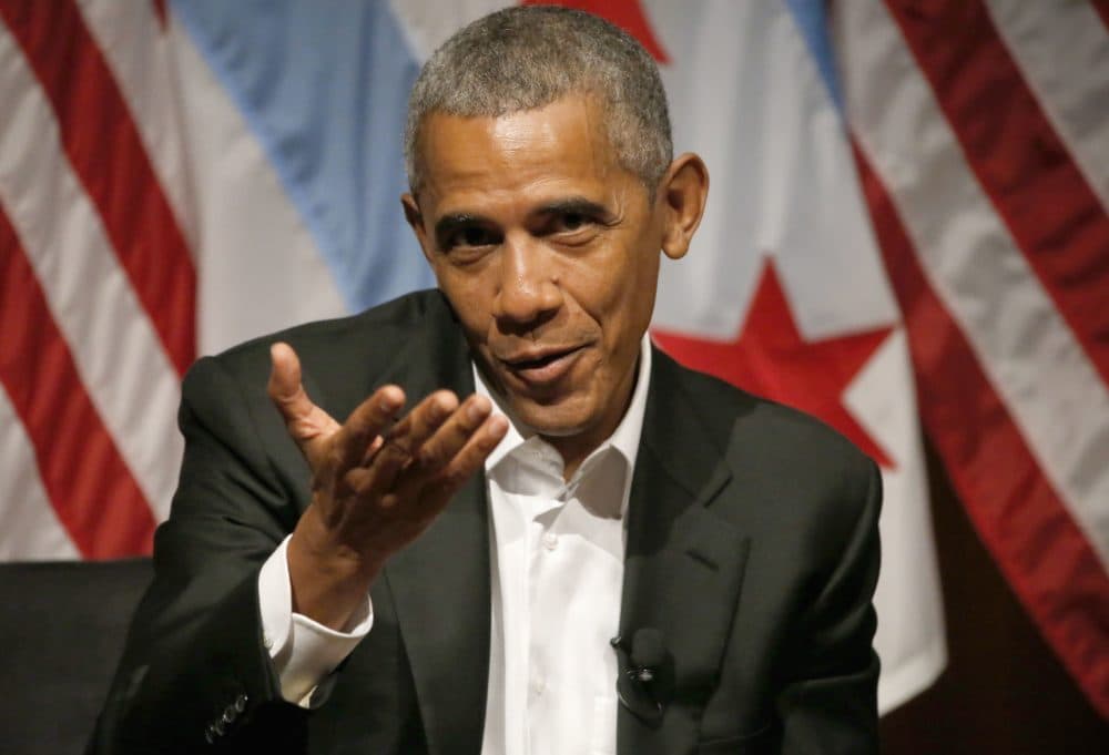 Former President Obama hosted a conference at the University of Chicago last month, his first public event since he left office. (Charles Rex Arbogast/AP)