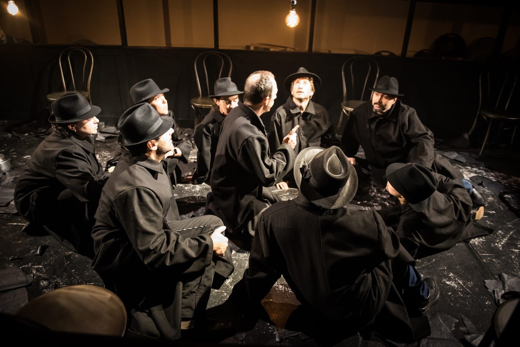 The Arlekin Players during rehearsal for their latest production &quot;Dead Man's Diary: A Theatrical Novel.&quot; (Courtesy Irina Danilova)