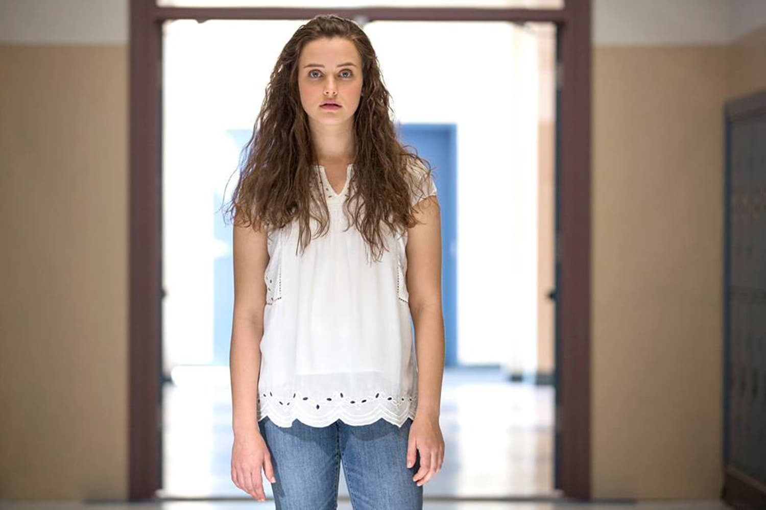 Katherine Langford plays Hannah Baker, a teenage girl, in the Netflix series "13 Reasons Why." (Netflix via Facebook)