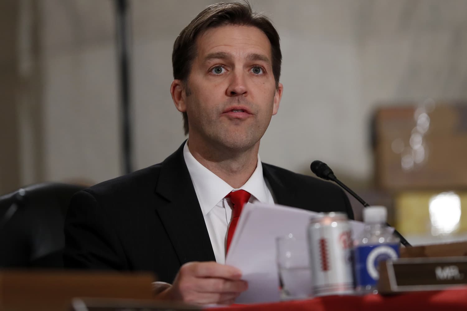 Senate Judiciary Committee member Sen. Ben Sasse, R-Neb. questions Attorney General-designate, Sen. Jeff Sessions, R-Ala., on Capitol Hill. (Alex Brandon/AP)