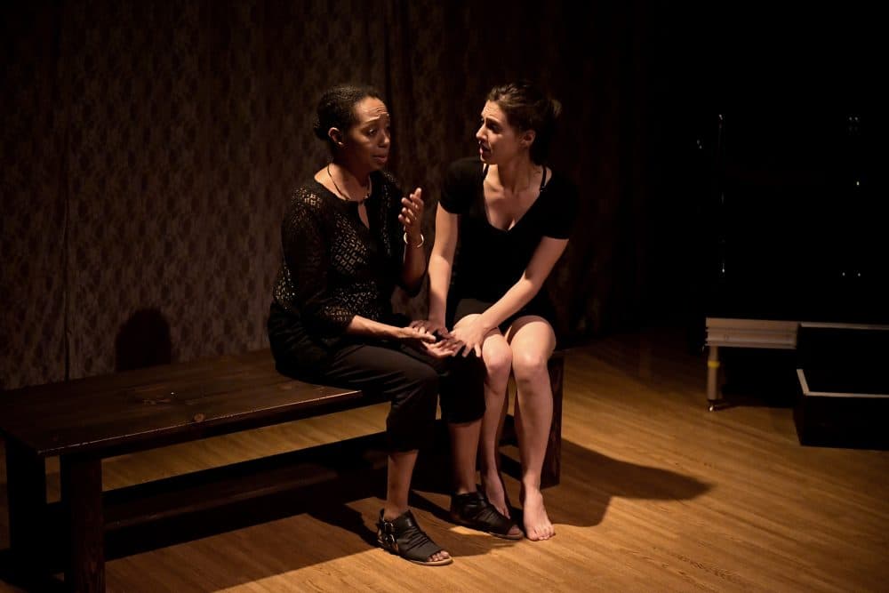 Jackie Davis, as Malka, and Dana Stern, as Amira, in &quot;Days of Atonement.&quot; (Courtesy Paul Marotta/Israeli Stage)