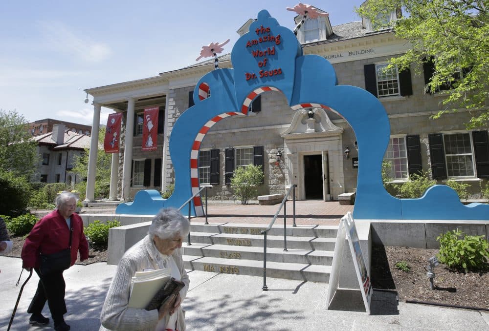 The entrance to The Amazing World of Dr. Seuss Museum, now open in the children's book author's hometown of Springfield. (Steven Senne/AP)