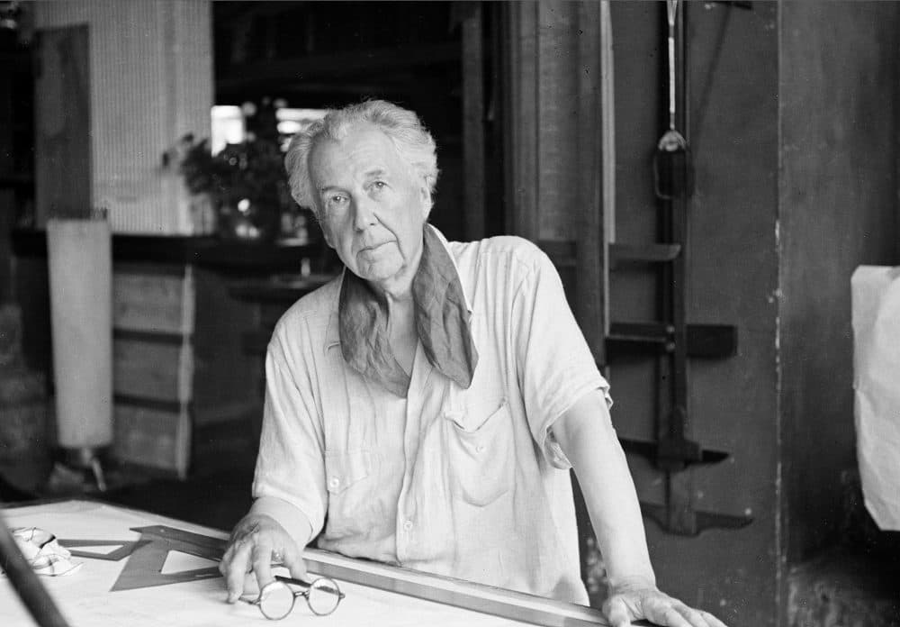 Frank Lloyd Wright, one of the greatest architects of the 20th century, is seen in his studio and home in Taliesin, Spring Green, Wis., in 1938. (AP)
