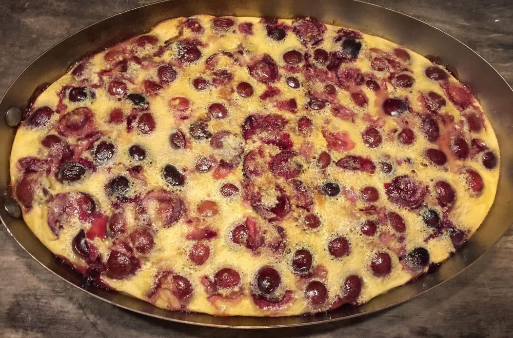 Kathy's cherry and ginger clafoutis. (Kathy Gunst for Here &amp; Now)