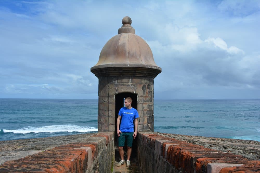 Meyer at the San Juan National Historic Site in San Juan, Puerto Rico. (Courtesy Mikah Meyer)