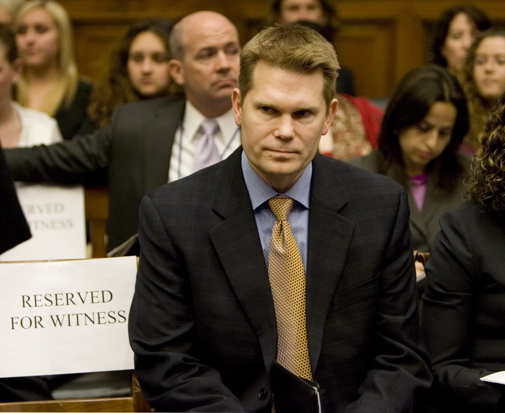 Former FBI Agent Mike German waits to testify on Capitol Hill in 2008. (J. Scott Applewhite/AP)