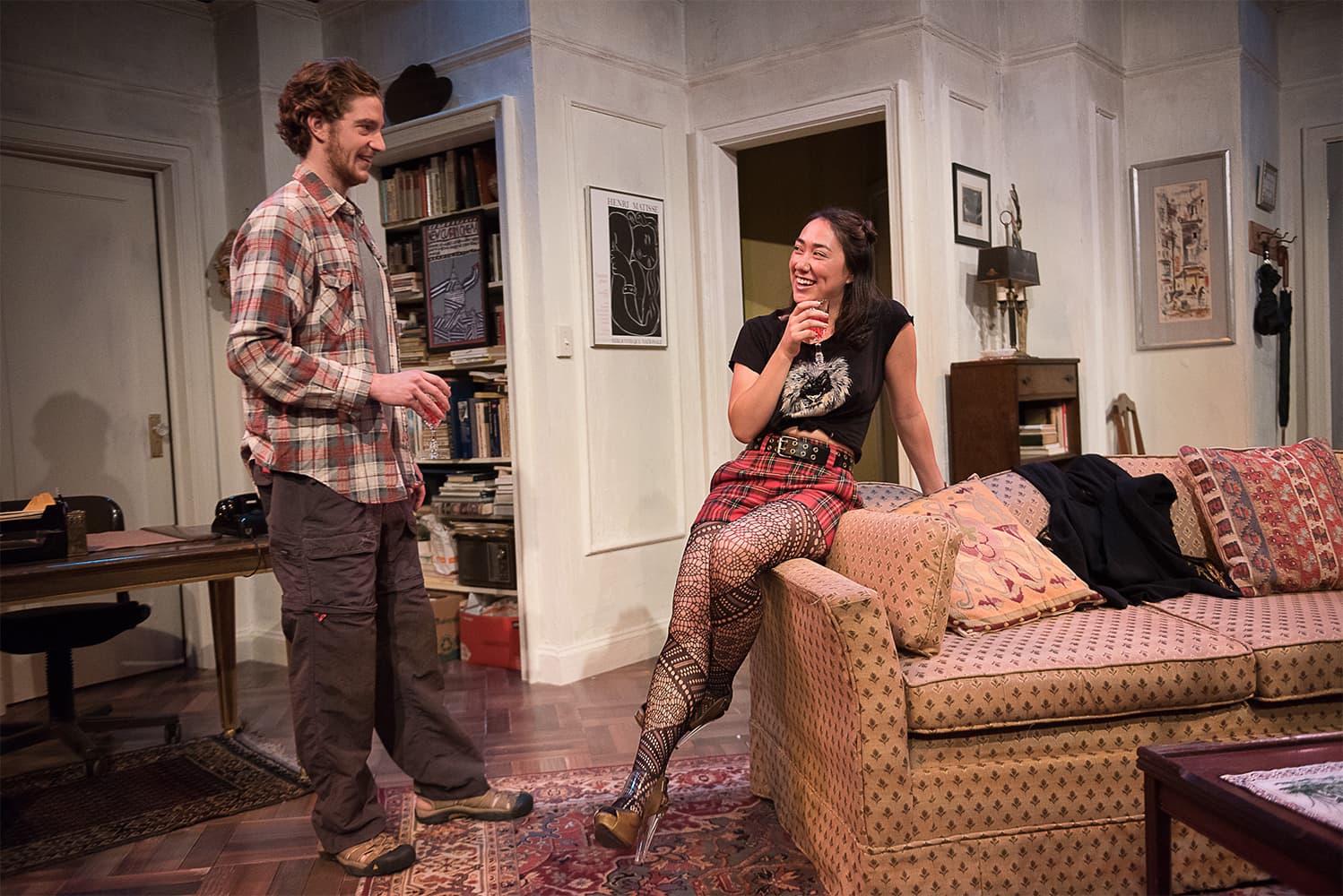 Gregory Boover and Zoë Laiz in &quot;4000 Miles&quot; at Shakespeare &amp; Company. (Courtesy of Christopher Duggan)