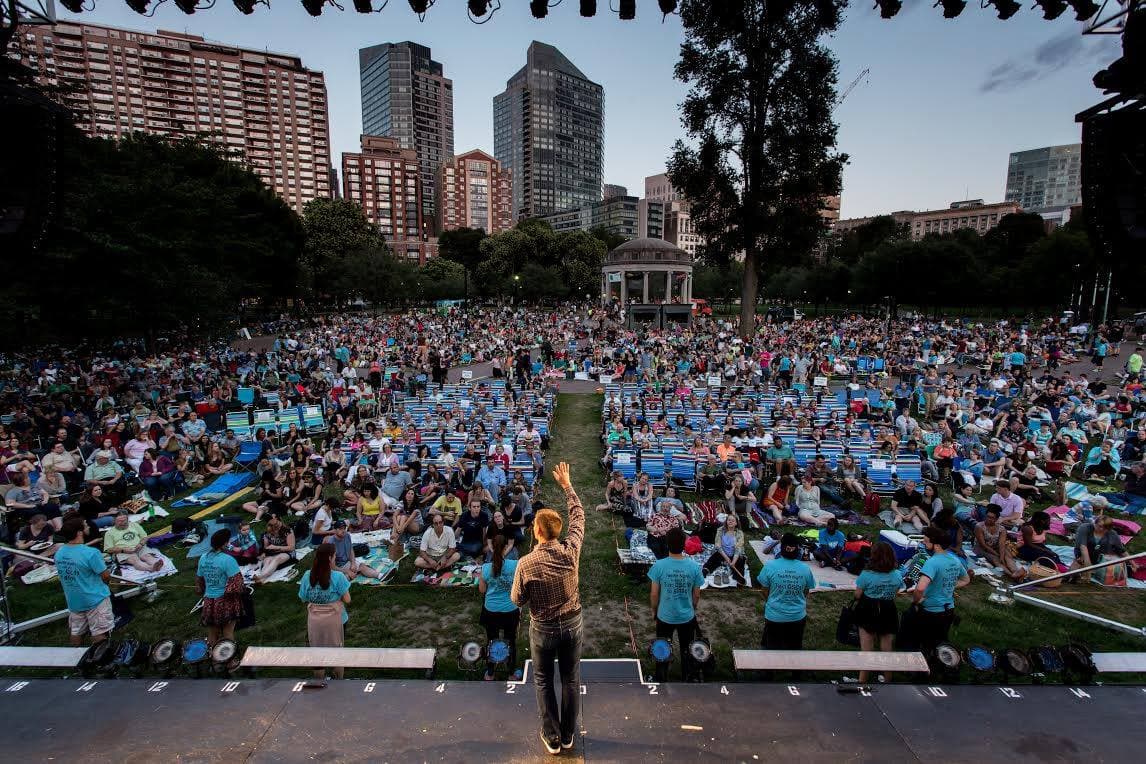 Commonwealth Shakespeare Company's annual free performance in Boston Common is just one of the many options for summer theatergoers. (Courtesy Commonwealth Shakespeare Company)