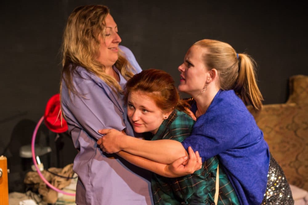 Lydia Jane Graeff, Kira Compton and Amie Lytle as dysfunctional sisters in &quot;Los Meadows.&quot; (Courtesy Paul Fox/Boston Public Works)