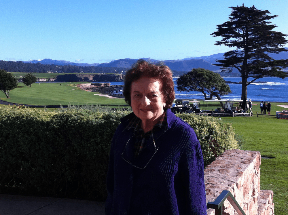 The author's mother in California. (Courtesy Irene Sege)